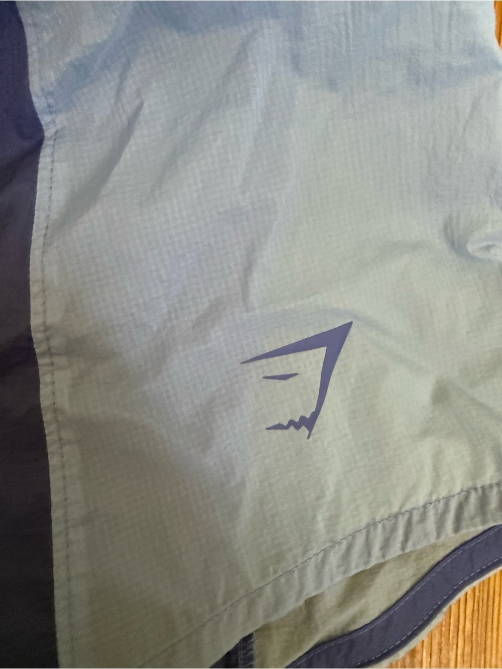Gymshark Women's Two-Tone Blue Athletic Shorts - Picture 3 of 4